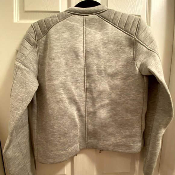 GAP Gray Knit Casual Moto or Bomber Jacket - Picture 3 of 3